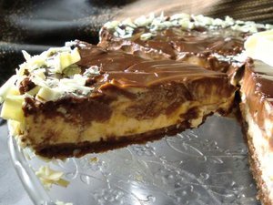 Cheesecake Marbré Au Chocolat